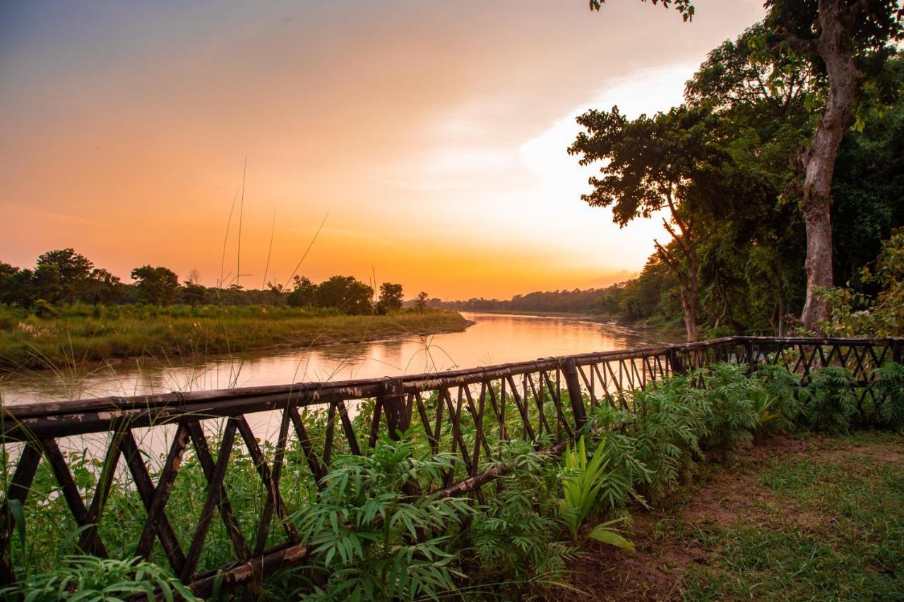 Chitwan Riverside Resort Sauraha Esterno foto